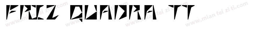 friz Quadra TT字体转换